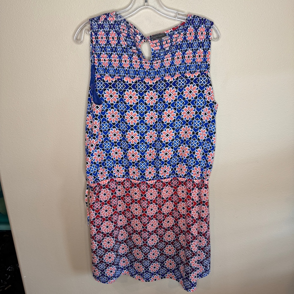 VINCE CAMUTO Mosaic-Tile Style Tank Dress, Large